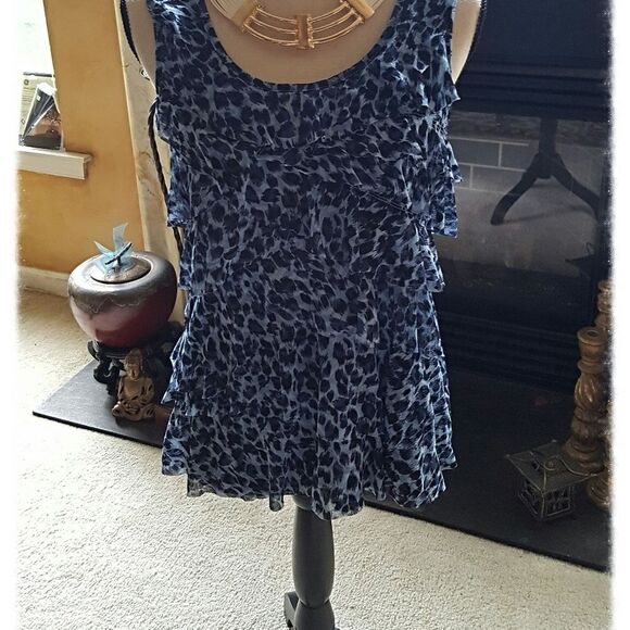 🏜🏜 PSEUDO ANIMAL PRINT LAYERED TANK - Picture 2 of 5